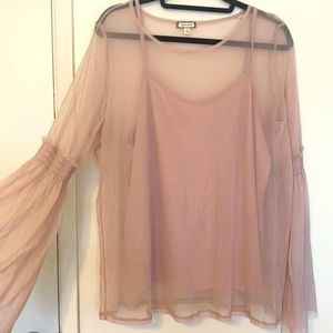 Sheer Blouse- Plus Size
